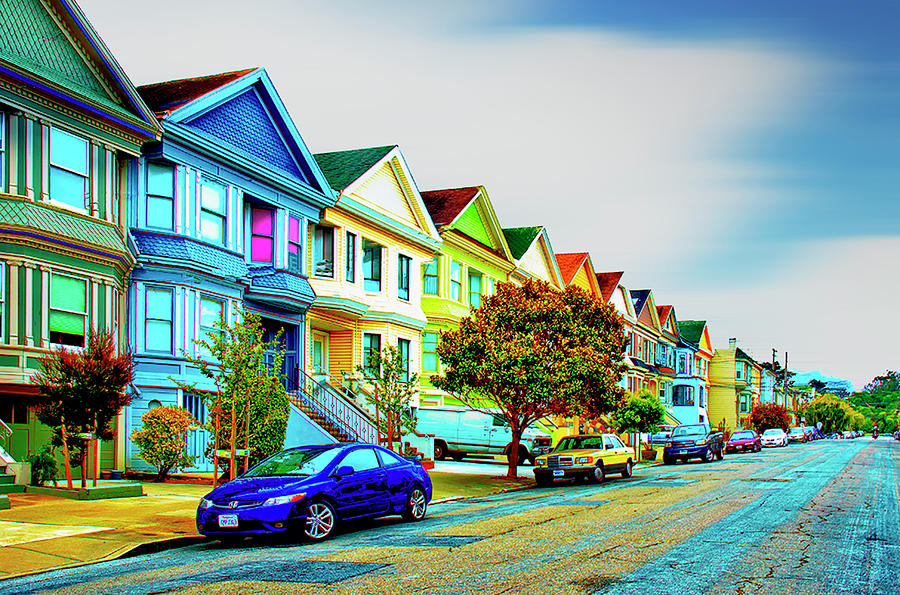 San Franciscos Painted Ladies Photograph by Joseph Hollingsworth