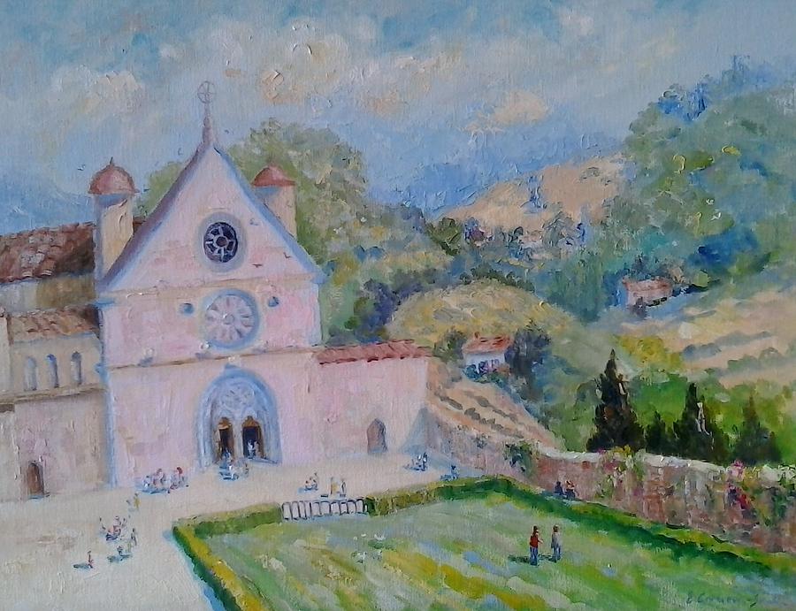 San Franscisco Church Assisi Painting by Elinor Fletcher