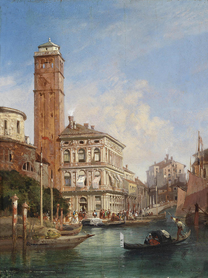 San Geremia in Venice Painting by William Wyld