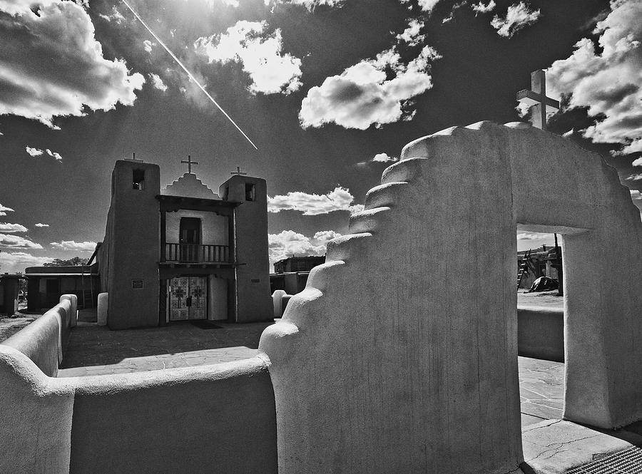 San Geronimo Chapel Taos Pueblo Photograph by Lou  Novick