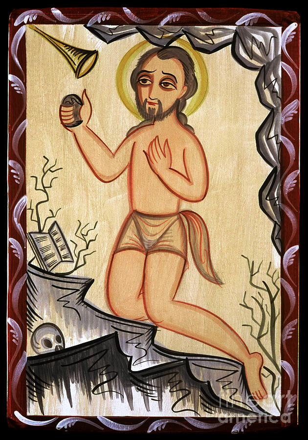 San Geronimo - St. Jerome - AOGER Painting by Br Arturo Olivas OFS