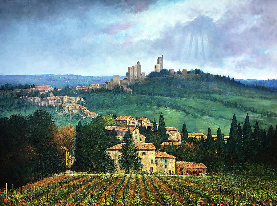 San Gimignano Painting