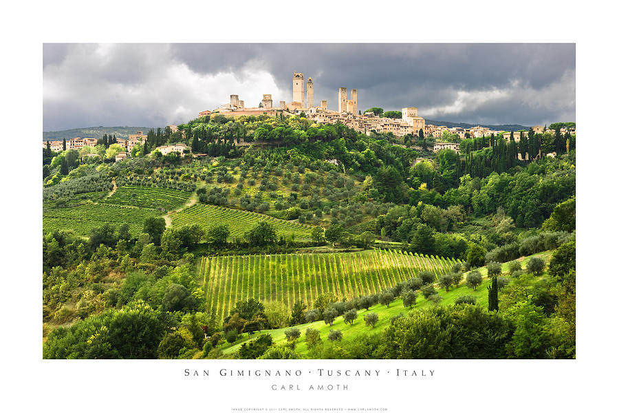 San Gimignano Tuscany Italy Photograph by Carl Amoth
