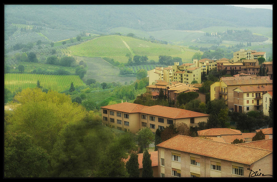 San Gimignano Vista Photograph by Peggy Dietz