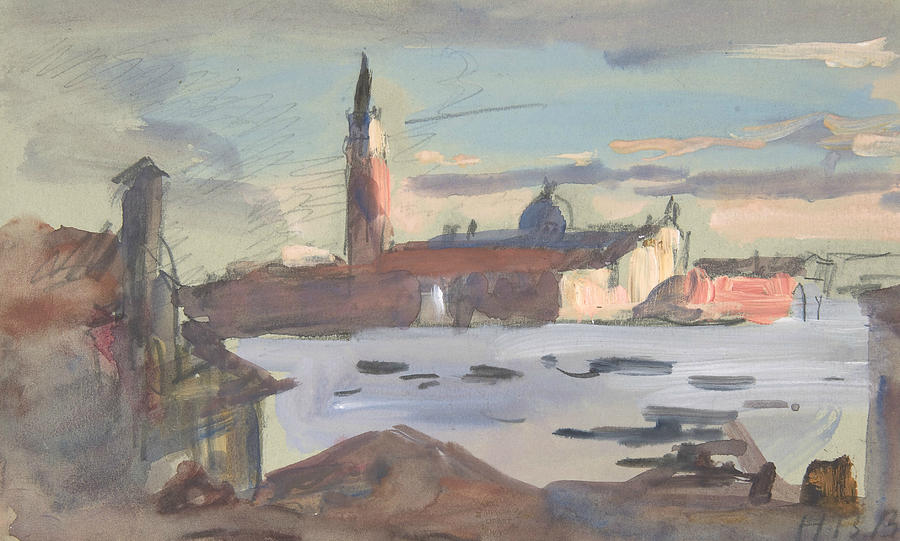San Giorgio Maggiore, Venice Drawing by Hercules Brabazon Brabazon