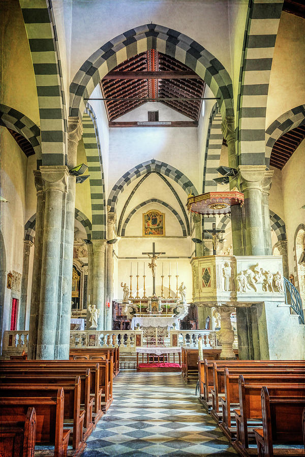San Giovanni Battista Riomaggiore Church Photograph by Joan Carroll