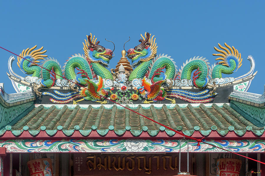 San Jao Samphothi Yan Dragon Roof DTHB1996 Photograph by Gerry Gantt