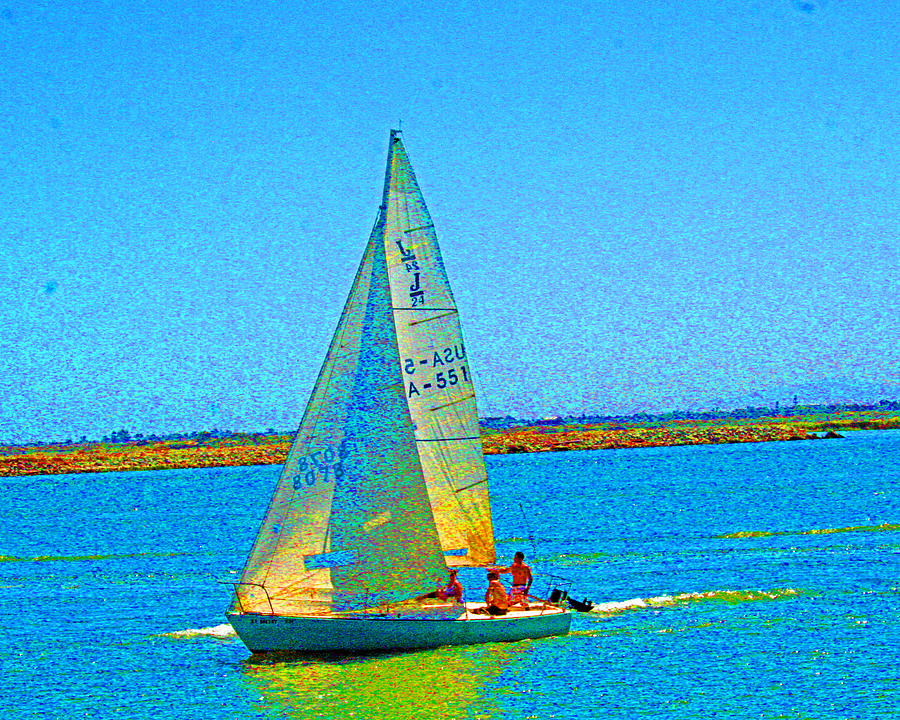 Sacramento River Delta Photograph - San Joaquin sails by Joseph Coulombe