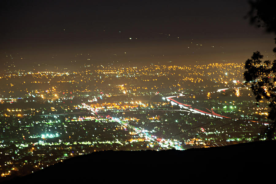 San Jose City Lights At Night Photograph by Alex Grichenko - Fine Art ...