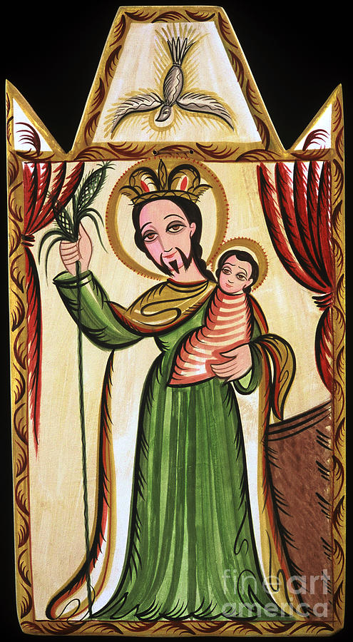 San Jose - St. Joseph - AOSJO Painting by Br Arturo Olivas OFS