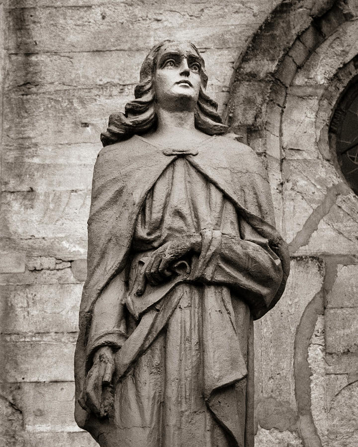 San Juan Bautista Statue at the Manizales Cathedral Photograph by Adam Rainoff