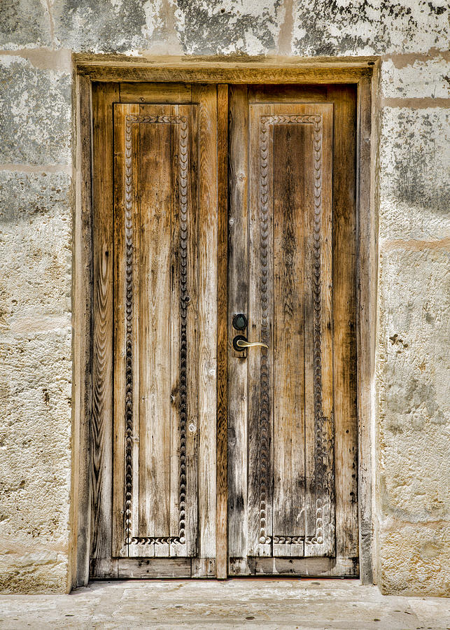 San Juan Capistrano Door #4 -- San Antonio Photograph by Stephen Stookey