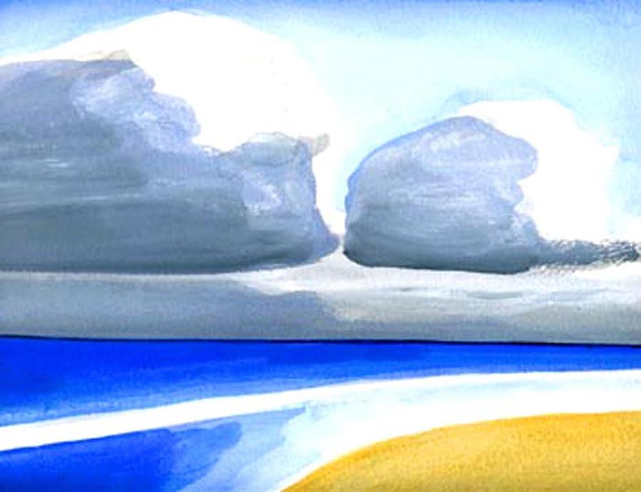 San Juan Cloudscpe Painting by Dick Sauer
