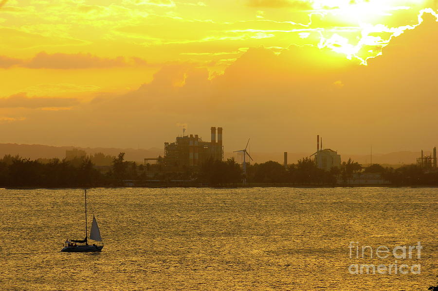 San Juan Harbor Sunset Photograph by Alice Terrill
