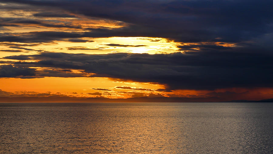 Landscape Photograph - San Juan Islands Sunset by Bob Camp