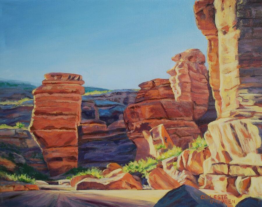 Landscape Painting - San Lorenzo Canyon by Celeste Drewien