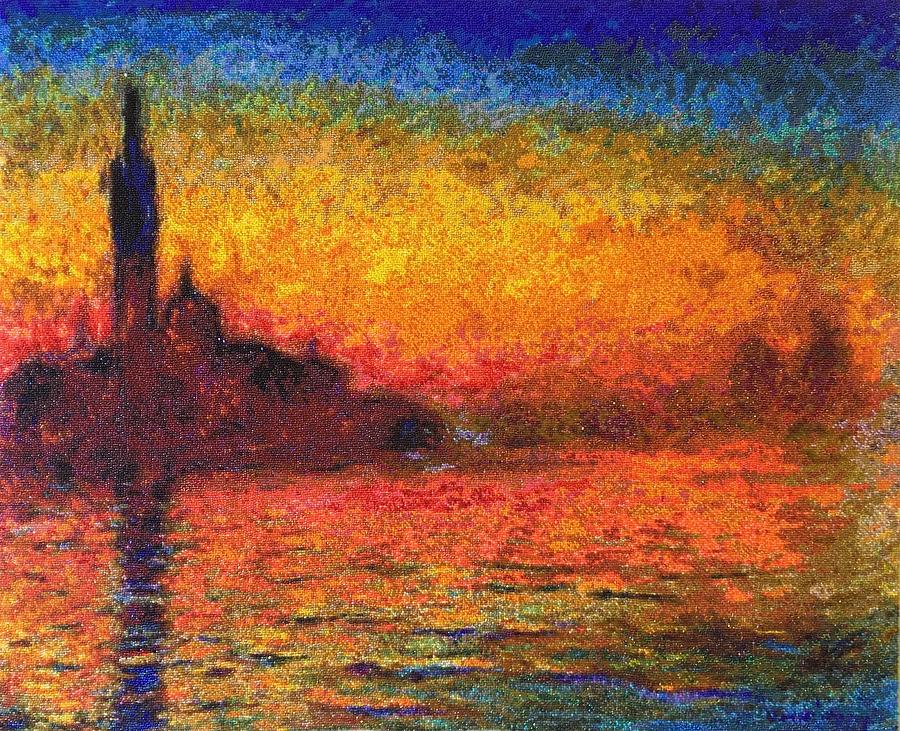 Monet, St. Maggiore at Dusk Painting by Elena Soldatkina - Fine Art America