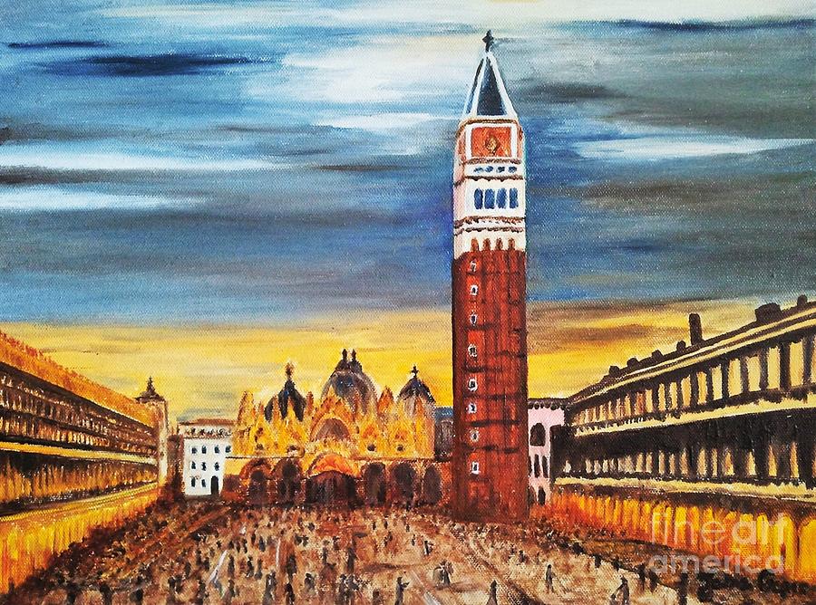 San Marco Basilica, Venice, Italy Painting by Jasna Gopic