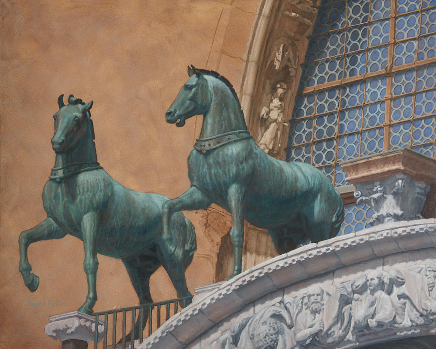 San Marco Horses Painting by Swann Smith