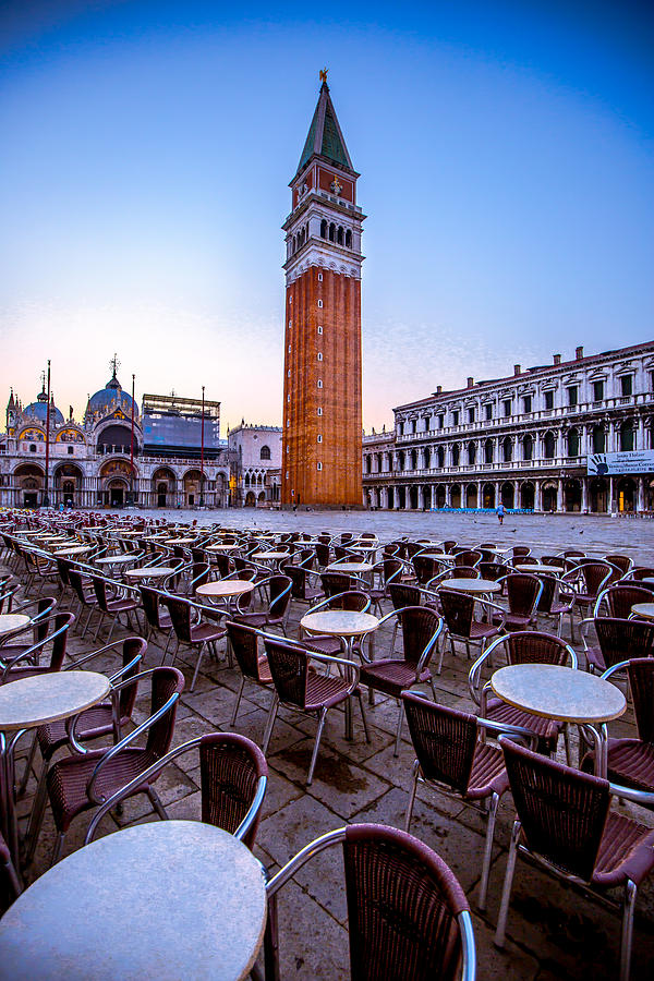 San Marco Plaza in the Morning Photograph by Lev Kaytsner