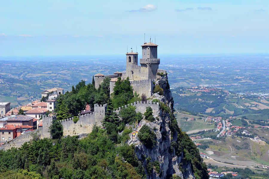 San Marino tower view. Photograph by Oana Unciuleanu | Fine Art America