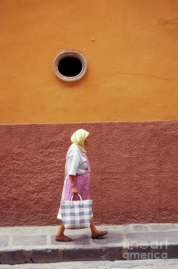 SAN MIGUEL WOMAN San Miguel de Allende Mexico Photograph by John  Mitchell