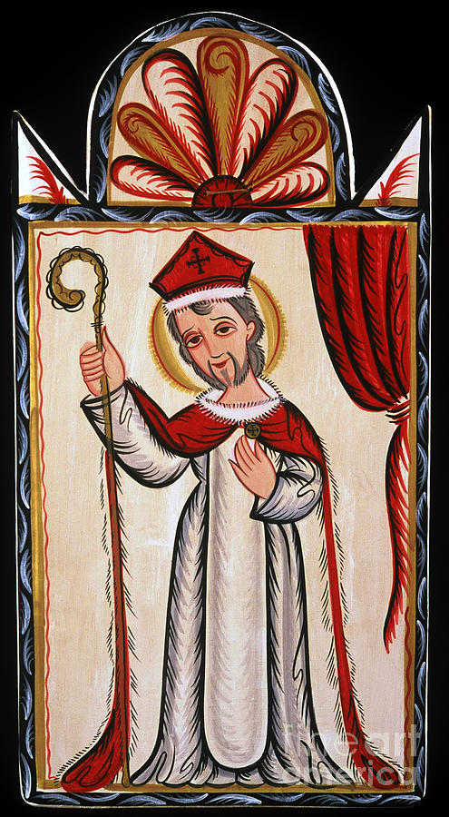 San Nicolas - St. Nicholas - AOSNI Painting by Br Arturo Olivas OFS