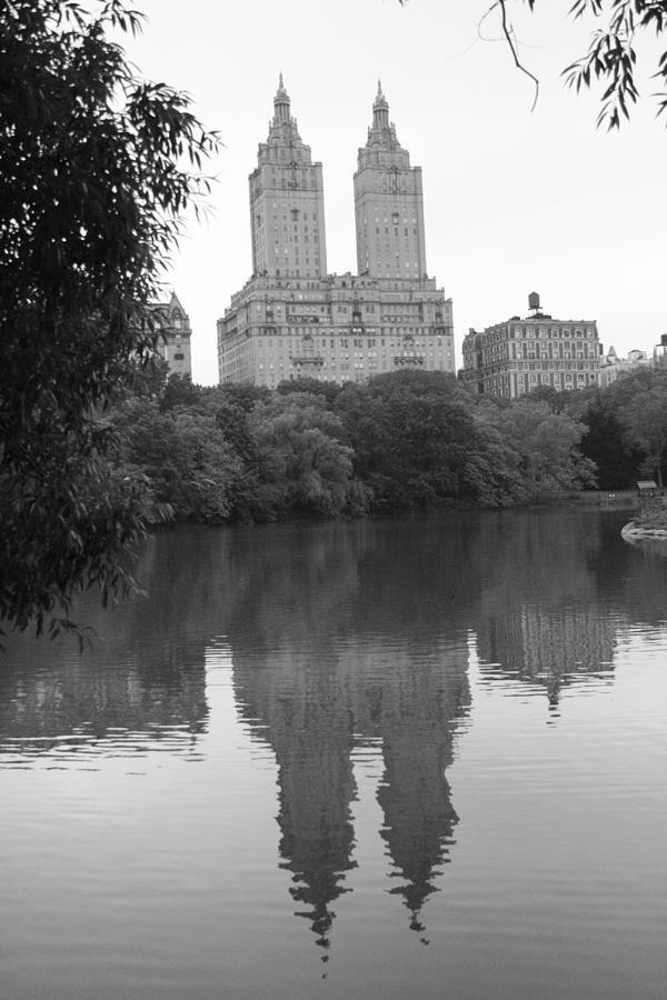 Central Park Photograph - San Remo Reflection on The Lake by Christopher J Kirby