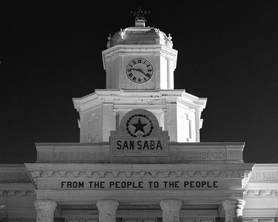 San Saba Couthouse Photograph by Stephen Stookey