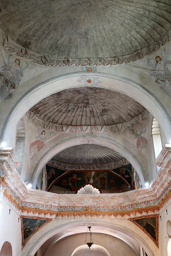 San Xavier Ceiling 1 Photograph by Mary Bedy