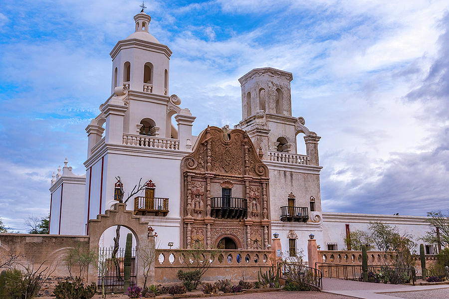 San Xavier del Bac Mission Photograph by Steve Snyder