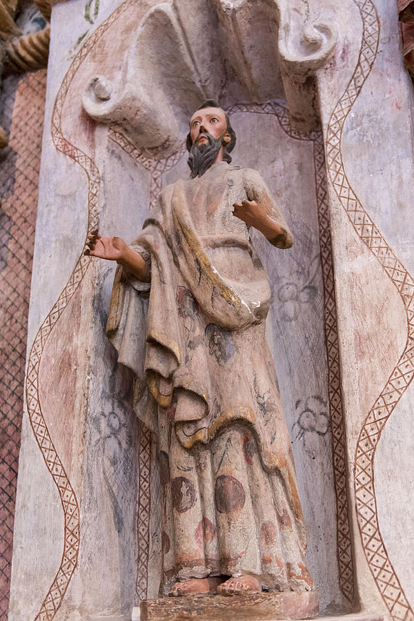 San Xavier Mission - Interior Statue - Tucson Arizona Photograph by Jon ...