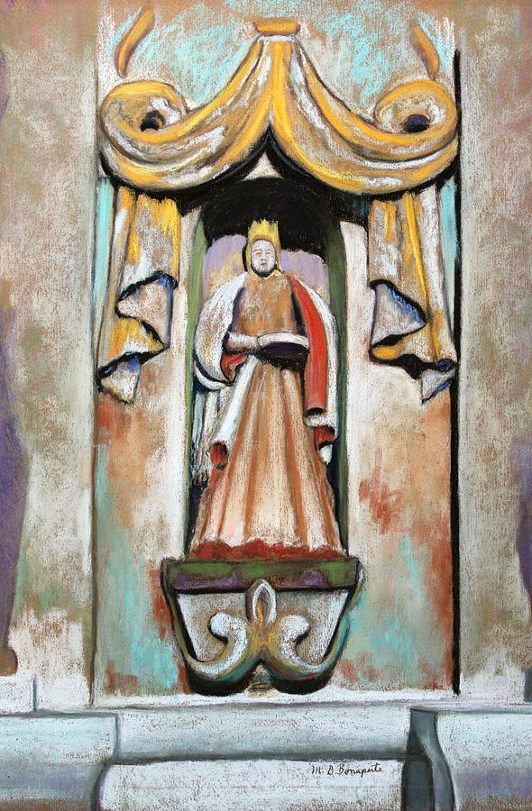 San Xavier Statue Painting by M Diane Bonaparte
