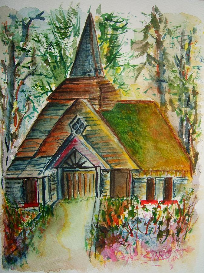 Sanctuary in the Thicket Painting by Elaine Duras