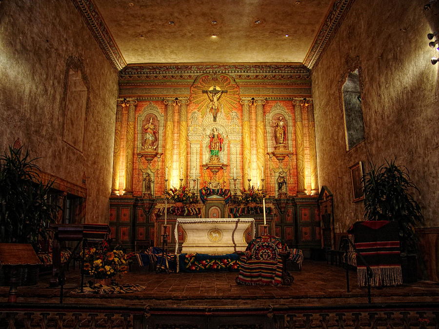 Sanctuary of Old Mission Santa Barbara Photograph by Glenn McCarthy Art and Photography