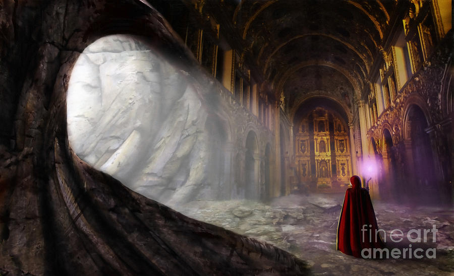 Fantasy Digital Art - Sanctum by John Edwards