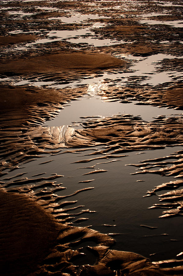 Sand and Water Abstract Photograph by Helen Jackson