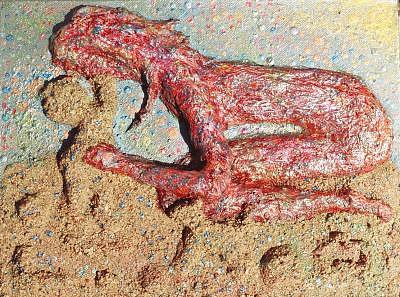 Sand Baby Painting by Naomi Gerrard Sand Baby Painting by Naomi Gerrard