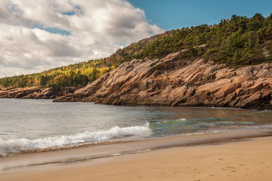 Sand Beach at Acadia NP Photograph by Ginger Stein