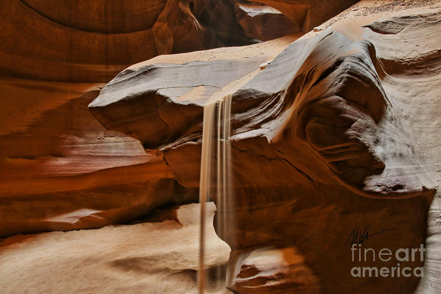 Sand Cascade - Antelope Canyon Series Photograph by Mark Valentine