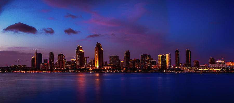 San Diego Skyline Photograph by John K Sampson