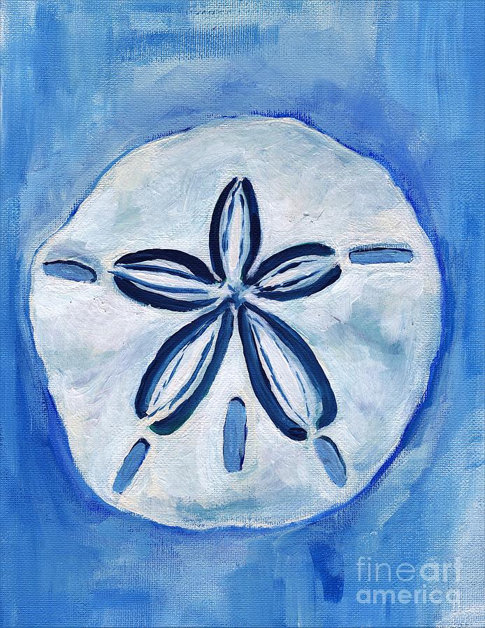 Sand dollar blues Painting by Anne Seay