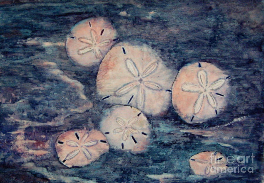 Sand Dollars Painting by Suzanne Krueger