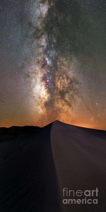 Sand Dune Milky Way Panorama Photograph by Michael Ver Sprill