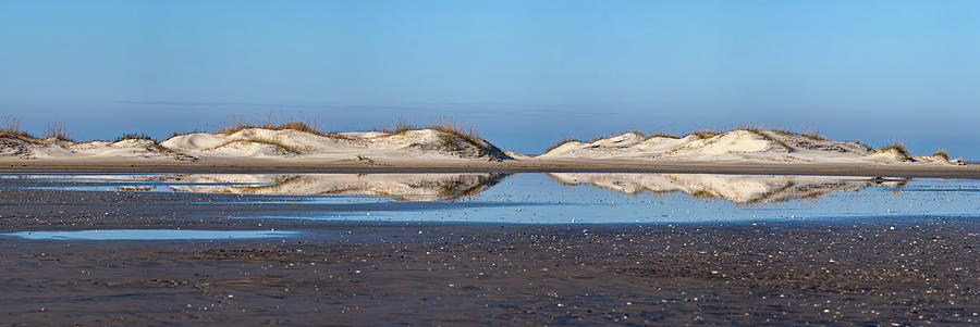 Sand Dune Reflections on the Outer Banks Photograph by Dan Carmichael