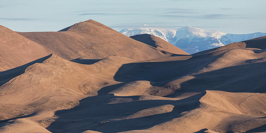 Sand Dunes And Rocky Mountains Panorama Photograph by James BO Insogna