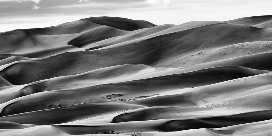 Sand Dunes and Shadows Photograph by Monte Stevens
