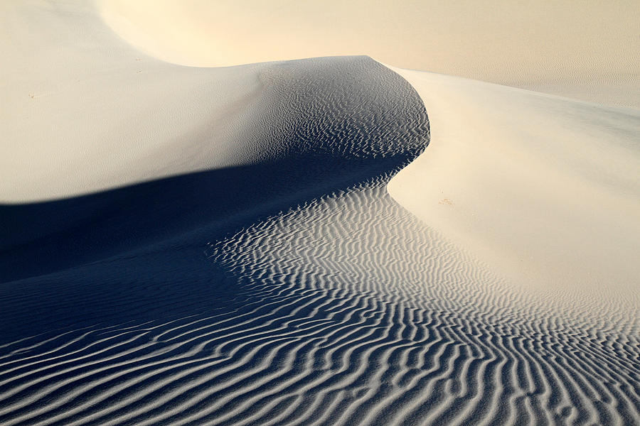 Mountain Photograph - Sand dunes patterns in Death valley by Pierre Leclerc Photography