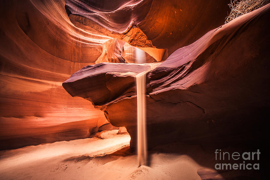 Sand Falls in Antelope Canyon Photograph by Jim DeLillo