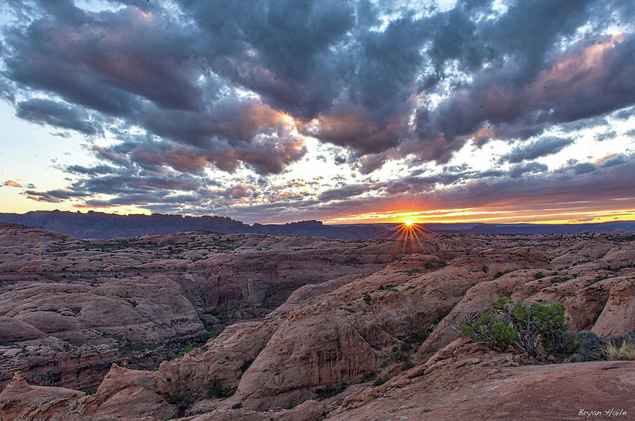 Sand Flats Sunset, Moab, Utah Photograph by Bryan Haile | Fine Art America